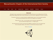 Tablet Screenshot of ma.hornsociety.org