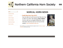 Tablet Screenshot of norcal.hornsociety.org